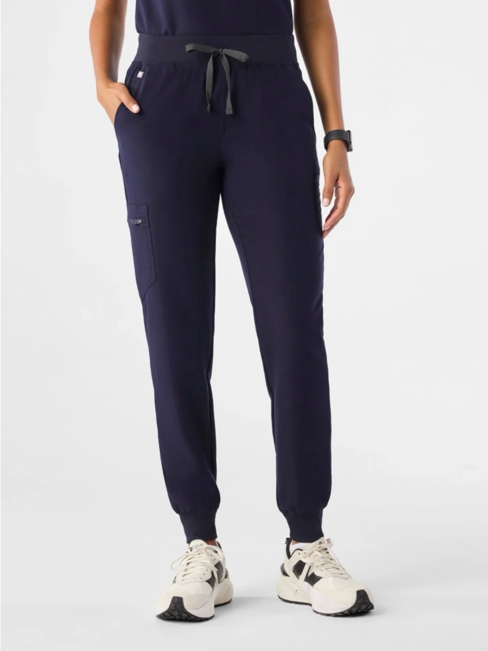 FIGS Zamora Jogger Scrub Pants Navy Petite Small